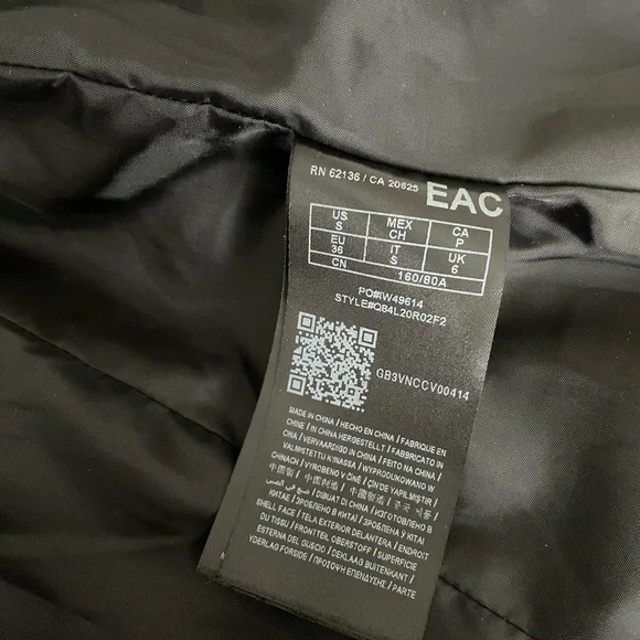 Women’s Guess Black Leather Jacket size Small - Picture 3 of 3